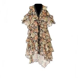 The Kooples Wanted Ruffle Mini Dress Size 2